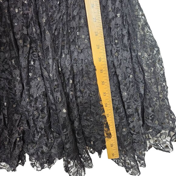 Vintage 80s Dave & Johnny Joseph Lara Lace Sequin Off-Shoulder Mermaid Dress 5/6 - Picture 7 of 14